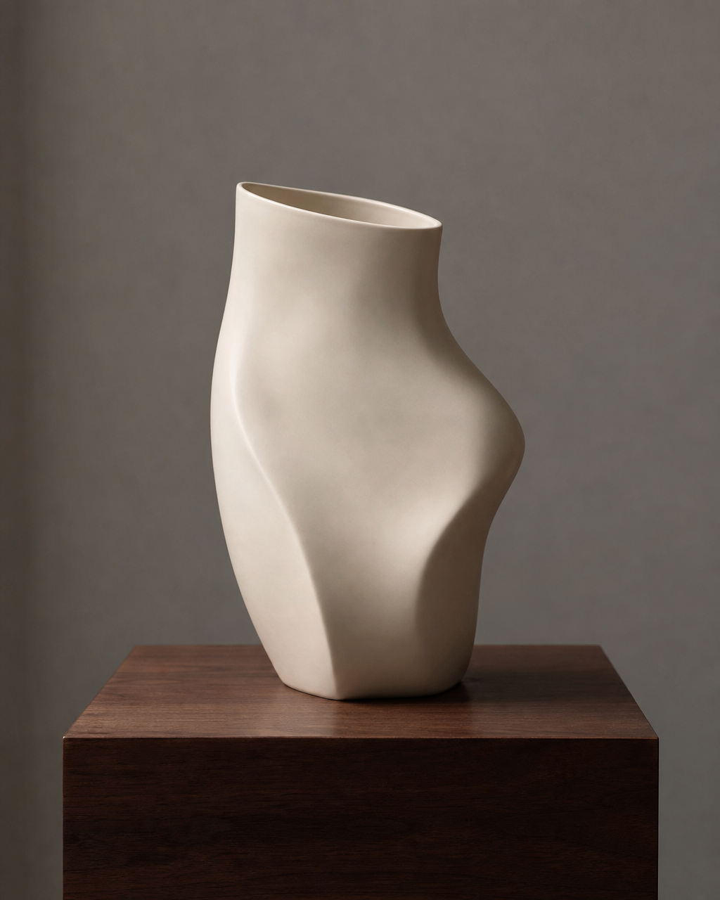 Vase Organique Ivoire